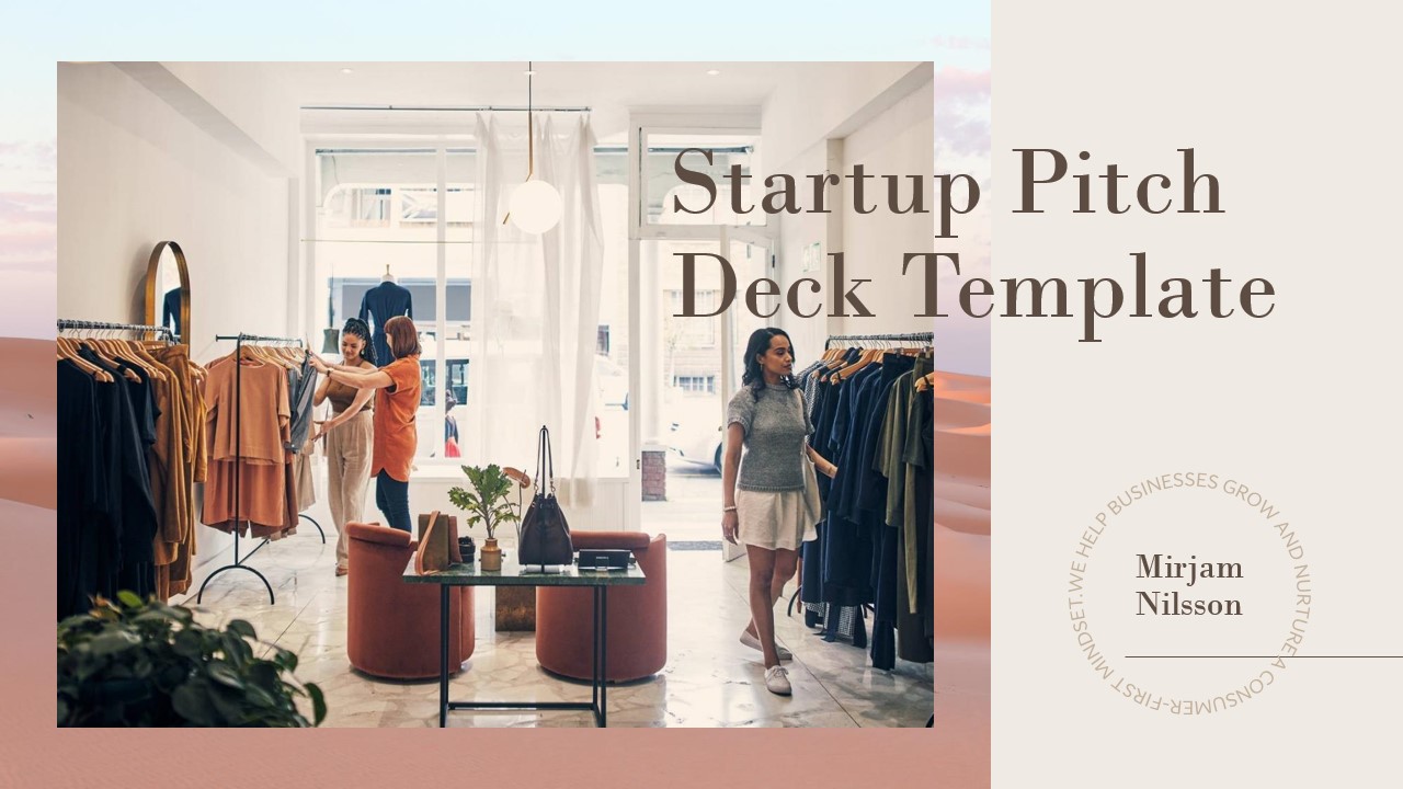 Startup Pitch Deck power pint template ppt free download