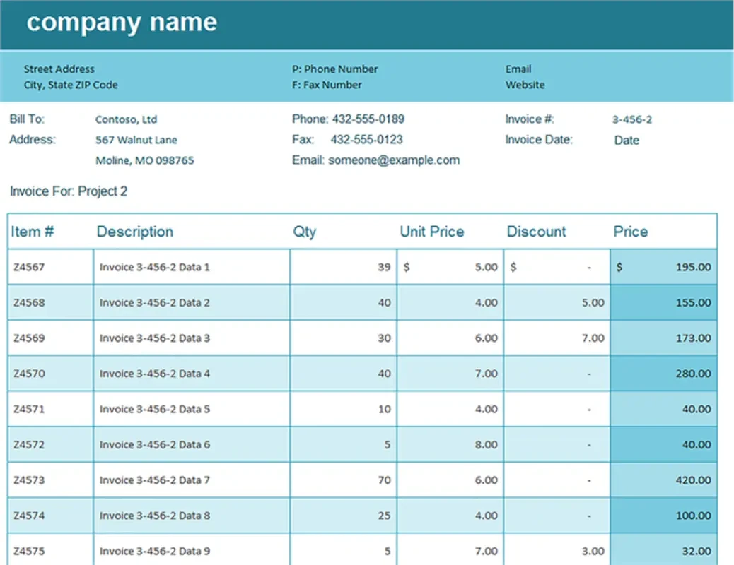 Sales Invoice Tracker Template excel